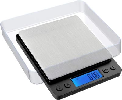 China WITH LID mini digital jewelry weighing scale I2000 cooking food kitchen scale portable high  pocket scale for sale