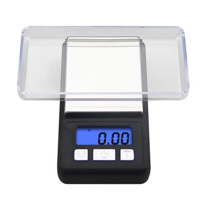 China WITH LID Micro Portable 0.1g Jewelry Scale Small Mini Pocket Scale Stainless Steel Weighing Tea Palm Scale for sale