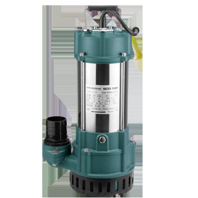 China WATER PARK GRANDFAR GV-K Series 1.5HP-3hp 50mm 75mm Cutter IP X8 Protection Copper Winding Stainless Steel Sewage Submersible Pump for sale