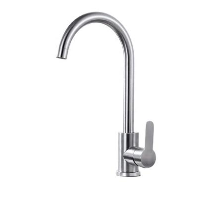 China Thermostatic Hot Cold Single Hole Kitchen Sink Faucet 304 Stainless Steel Water Tap Mixer Taps en venta