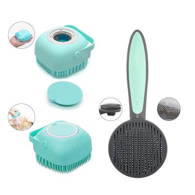 China Viable wholesale pet play brush includes pet grooming brush and silicone pet massage bath brush for sale