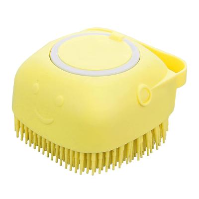 China Viable Popular Pet Silicone Brush Bath Massage Brush For Pet Cleaning for sale