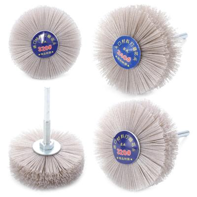 China Derusting and Grinding Object Surface Abrasives Wire Wheel Furniture Flower Head Tool Wood Polishing Grinding Brush for sale