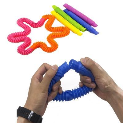 China Diy Sensory Tubes Toys Kids Decompression Stretch Tube Relaxation Funny Occupy Person Hose for sale