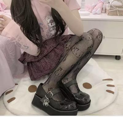 China New Popular Antibacterial Support Ladies Women Pantyhose Luxury Fashion Lace Up GG Pantyhose Stockings for sale