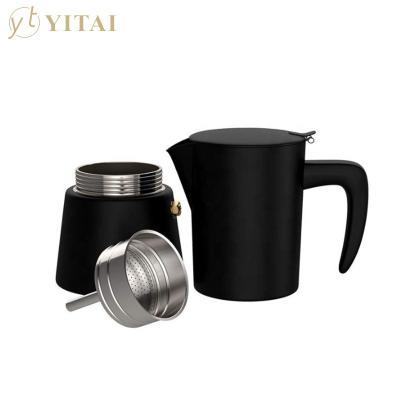 China Viable Home Use Espresso Maker Coffee Extraction Moka Pot Stainless Steel Coffee Mocha Pot for sale