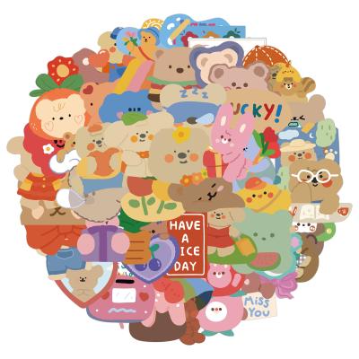 China Wholesale Cute Cartoon Sticker For Kids Decorate Book Photo Frame Wall Cartoon Removable Mixed Decorative Sticker for sale