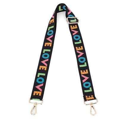 China ZONESIN Polyester Ready To Ship Rainbow Color Adjustable Shoulder Bag Strap for sale