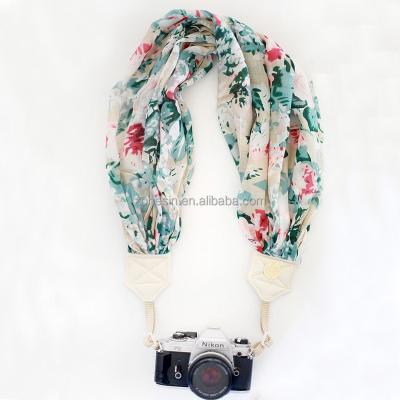 China Relax ZONESIN High Quality Floral Style Scarf Camera Strap Custom Wholesale for sale