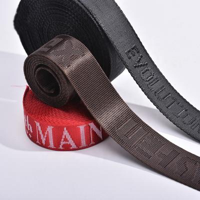 China ZONESIN Viable Custom Polyester Woven Webbing Jacquard Webbing Nylon Strap for sale