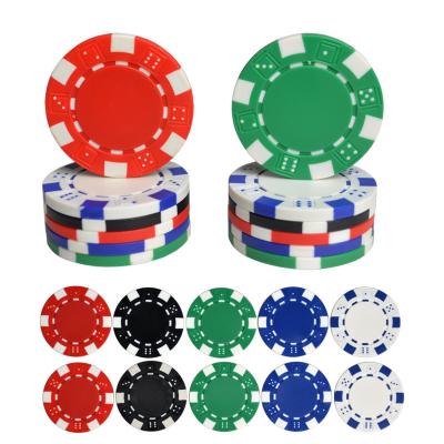 China Hot Stamping 14g Sticker Printing ABS Material Casino High End Cheap Poker Chips ABS Customized for sale