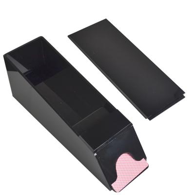 China HOT Professional Acrylic Shoe and Card Holder Poker Card Holder in Black for 8 Decks Playing Cards with Cover for sale