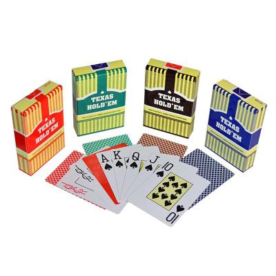 China 2021 New Custom Plastic Texas Playing Cards Manufacturers Sell The Exquisite Playing Cards With Low Price for sale