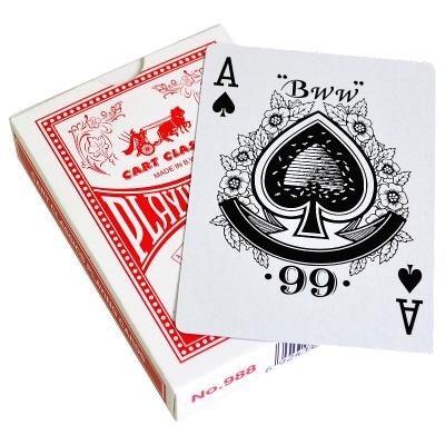 China Plastic Texas Hold'em Board Games Poker Card Texas Paper Game Card Game for sale