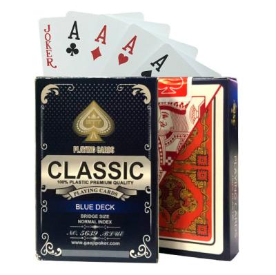 China 100% New Classic PVC Naipes Poker Bundle Cards High Quality Plastic Plastic Playing Cards New In Bulk le poker de barajas de cartas de for sale