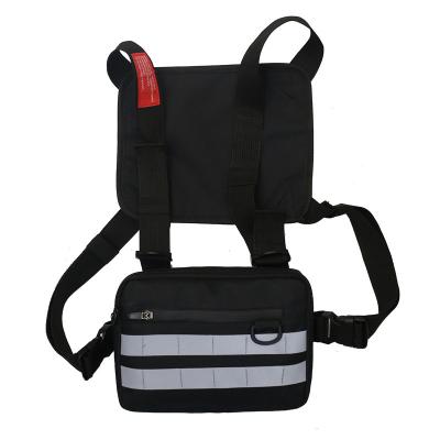 China Wholesale Hip Hop Fashion Reflective Unisex Waterproof Tactical Vest Chest Package Installation Treatment Bag for sale