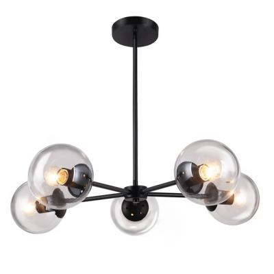 China Modern Decorative Modern Glass Globe Chandeliers For Home Decorative Lighting Hanging Lamp Led Ceiling Lamp for sale