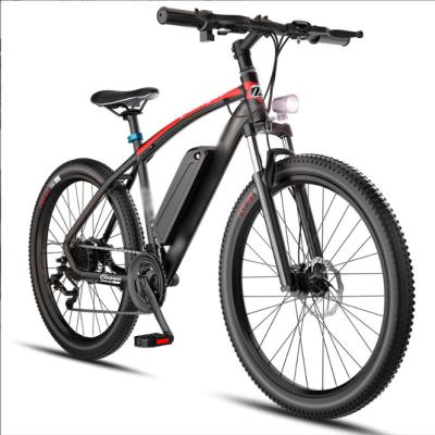 China 2022 new design aluminum alloy electric bicycle 48V 400W lithium battery light weigh mountain outdoor e-bike for sale