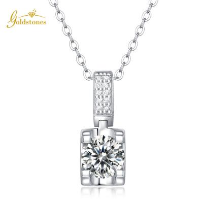 China TRENDY Fashion Customized Luxury High Quality Moissanite 925 Sterling Silver Necklace from Oxhorns for sale