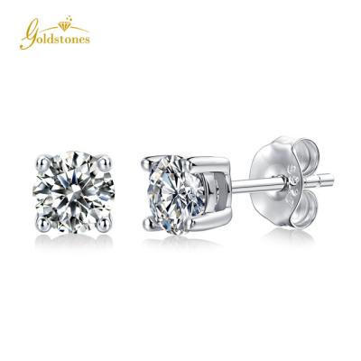 China Vintage Wholesale Price High Quality Moissanite Earrings 925 Sterling Silver Earrings For Ladies for sale