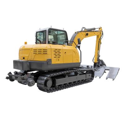 China JG80L Hirail Farm Maintenance Machinery Railway Track Excavator With Ballast Undercutter for sale