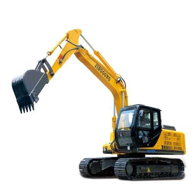 China Farms 13.5ton Crawler Excavator With Orange Chime Grapple To Handle Metal Wastes for sale