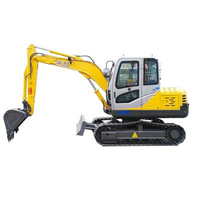 China Cultivate cheap china 6ton mini crawler excavator price for sale jg65s metal chains small digger for sale