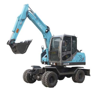 China Cultivate China 6 Ton Mini Wheel Excavator Hydraulic Factory Cheap Sale for sale