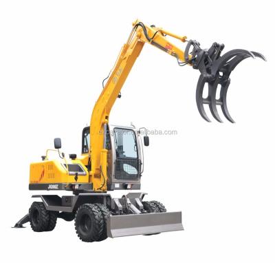 China Forest Harvest 6.5 Tons Grabber Excavator With Log Grapple For Sale 0.2-0.3m3 for sale