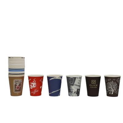 China Custom 2.5oz-20oz Disposable Porcelain Single Wall Cold Drink Paper Cups for sale