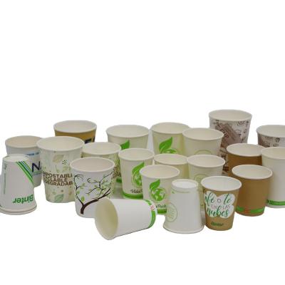 China 2oz-32oz hot paper cup 100% pla eco-friendly biodegradable paper cups_coffee for sale