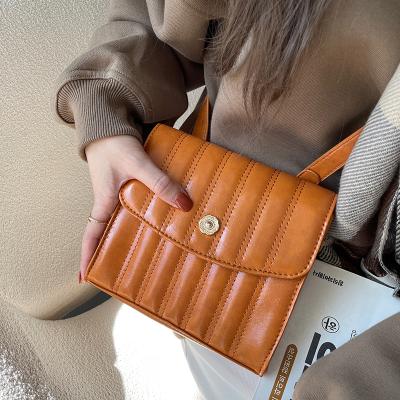 China Other New Design Retro Mini Korean Cross Slot Bag Central Institute of Statistics Autumn and Winter All-match Small Square One-shoulder Messenger Bag for sale