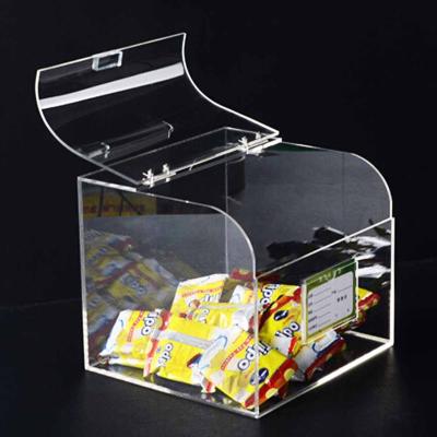 China Viable Manufacturers Wholesale Transparent Food Grade Bread Products Chocolate Plexiglass Iced Snoep Box for sale