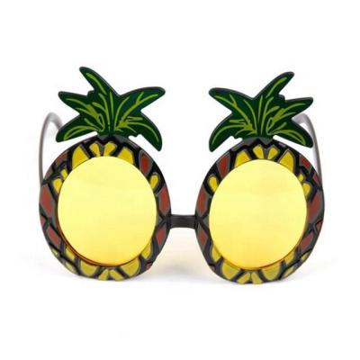 China Fashion Sunglasses Beach Party Novelty Sunglasses Hawaiian Costume Sunglasses Pineapple Shape for sale