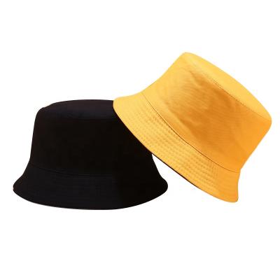 China Checked Women Fashion Cotton Reversible Bob Caps Panama Sun Beach Fisherman Hat Summer Bucket Hat For Men for sale