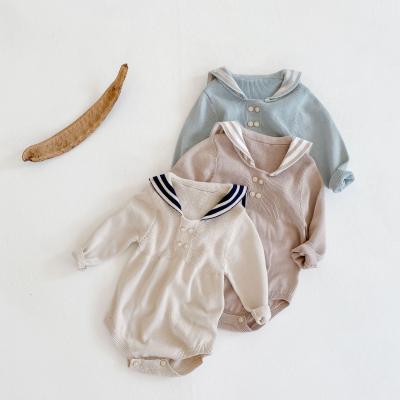 China Eco-Friendly Kids Outfits Clothes Babies Boy Girls Rompers Autumn Long Sleeve Newborn Baby Infant Knitted Jumpsuit for sale