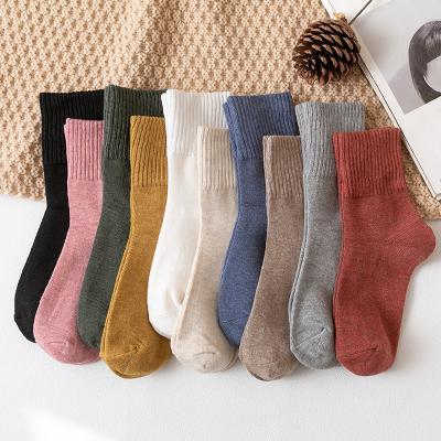 China Autumn Winter Warm Women Breathable Cotton Booties Knitted Casual Girls Boot Socks for sale