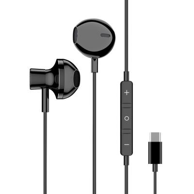 China Type-C Digital In-Ear Wire Controlled Headphones Me561d T Sports Bass Headphones Metal In-Ear Headphones for sale