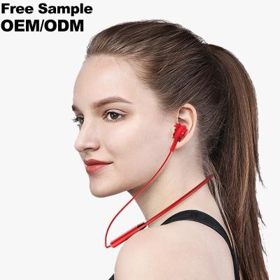 China Perfect Sound Free Samples Universal Microphone In-Ear Headphone In-Ear Headphone Stereo Music Sports Hanging Neckband Wireless Earphone for sale