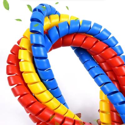 China Spiral Flame Retardant PP Plastic Sheath Protective Cable Pipe PP Plastic Pipe for sale