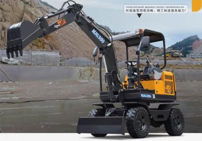 China 60L/min 2900mm 2,5 Ton Multifunction Telescopic Excavator zu verkaufen