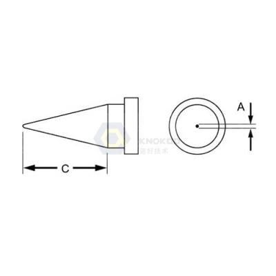 China Weller LT1 Round Soldering Tip for WSD81, WSP80 Iron - 0.010