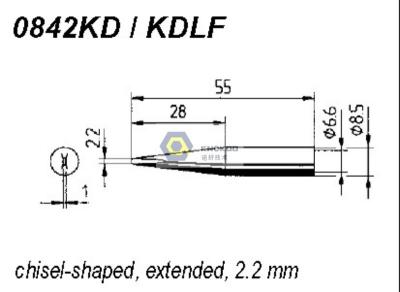 China ERSADUR 0842KD KDLF Long-Life Soldering Tip for ANALOG 60/60A,ANALOG 80/80A,DIGITAL 2000A for sale