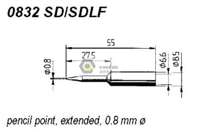 China ERSADUR 0832SD SDLF Long-Life Soldering Tip for ANALOG 60/60A,ANALOG 80/80A,DIGITAL 2000A for sale