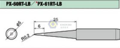 China Goot PX-60RT-LB Soldering Iron Tip for PX-501AS,PX-601AS,PX-701AS,PX-711AS,CXR-31/41 for sale