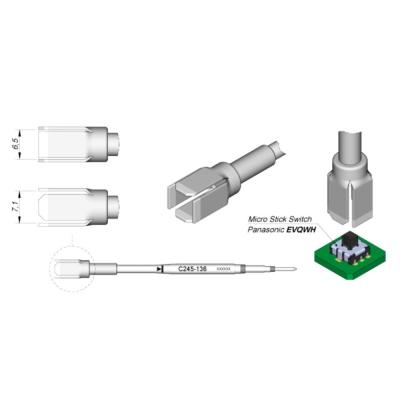 中国 JBC soldering tips C245136, welding bit C245-136 copper solder tips for JBC T245 handpiece 販売のため