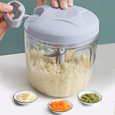 China 2021 Hot Selling Design 2021 Bowl-Lift Design Plastic Onion Cleaver Slicer Blender and Vegetable Manual Blender/Kitchen Blender and Crusher/Vegetable Foo for sale