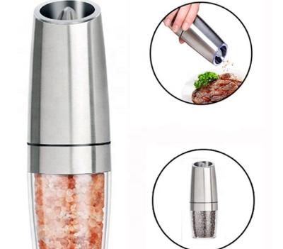 China Modern Mini Electric Kitchen Salt And Pepper Mills Gravity Electric Salt And Pepper Grinder Portable Salt Nut Grinder for sale