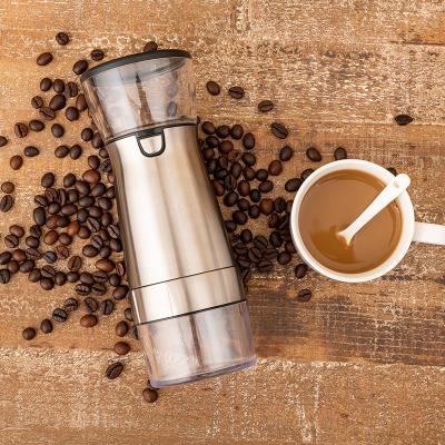 China Outdoor hot selling custom logo stainless steel grinder coffee maker and portable electric spice grinder coffee maker for sale