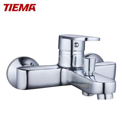 China TIEMA Brand New Arrival Waterfall Mixer Tap Zinc Handle Waterfall Wall Mounted Bathtub Faucet for sale